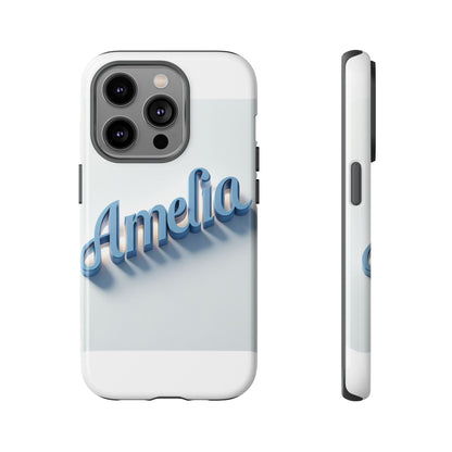 Vibrant 3D Lettering Phone Case in Blue for Self-Expression and Style Compatible with iPhone 13, 14, 15 & 16 – all models including Pro, Pro Max & Plus