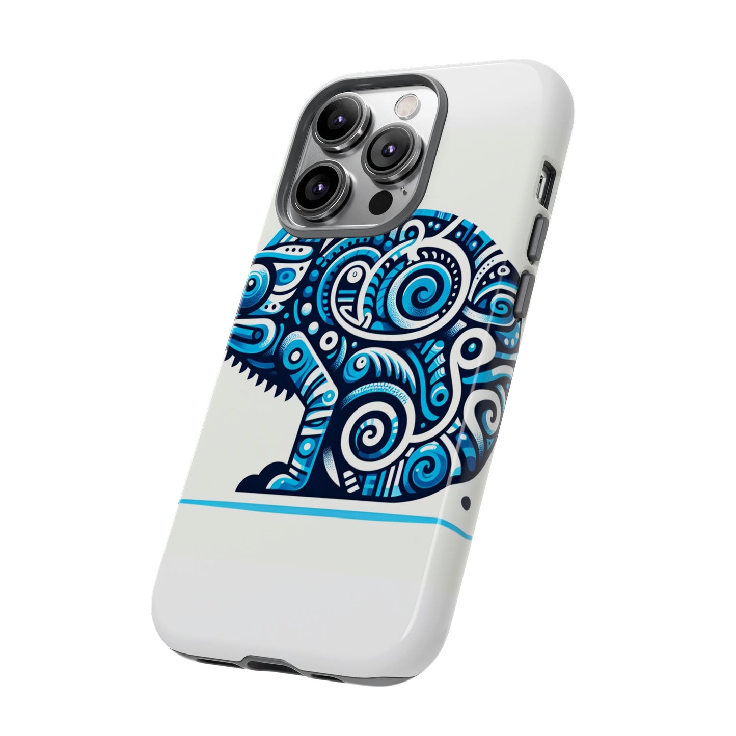 vibrant 3d chameleon design protective phone case for creative individuals stylish protection compatible with iphone 13, 14, 15 & 16 – all models including pro, pro max & plus