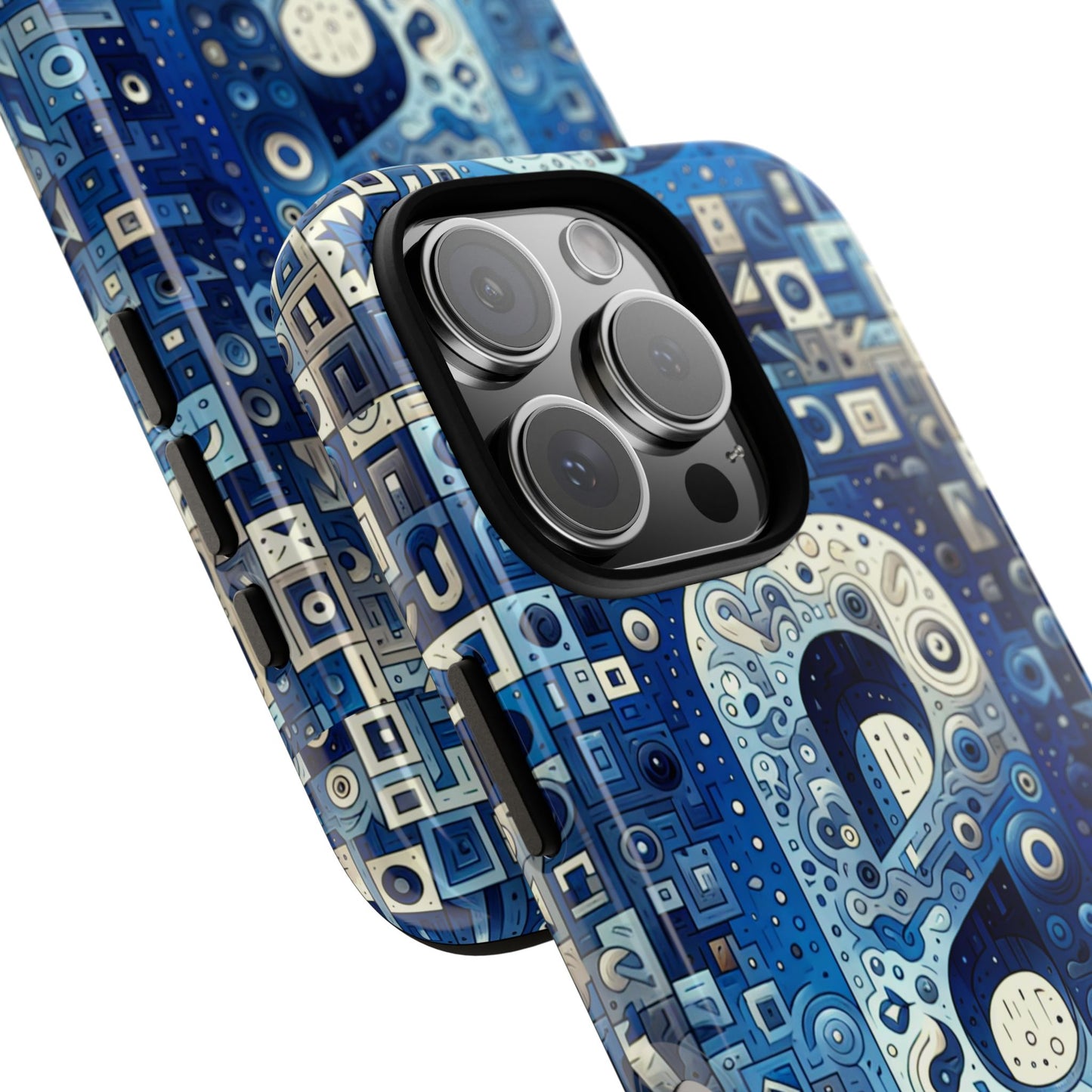 blue alphabet a phone case for mobile phones durable shockproof tpu cover with 3d wrap design for kids and teens