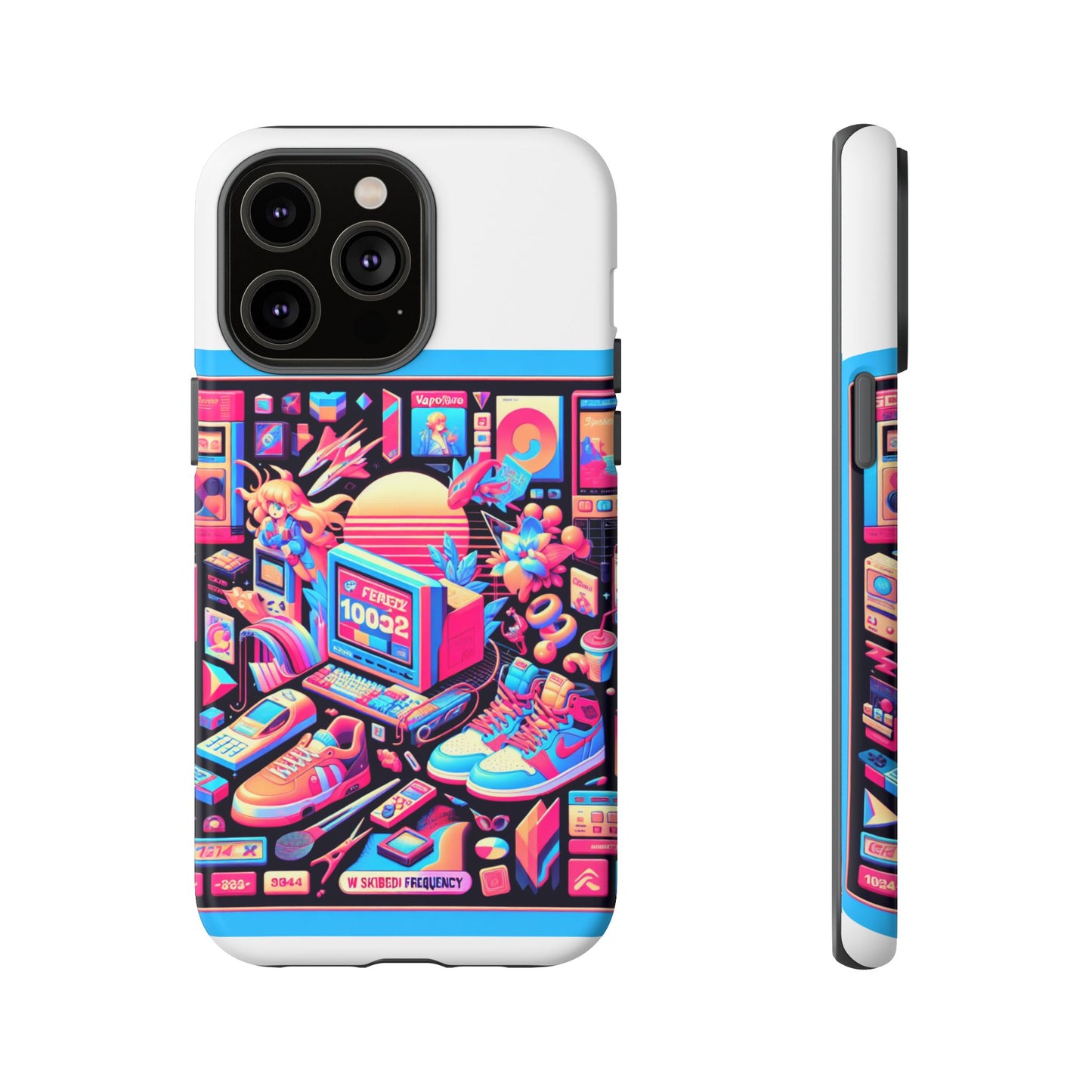w skibidi frequency 3d wrap protective phone case for anime lovers, durable tpu silicone, shock absorbing, uv protected, glossy or matte finish, unique gift idea