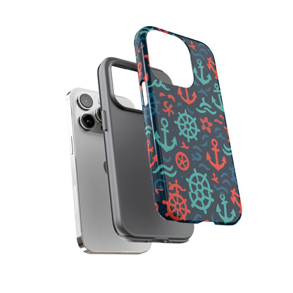 Vibrant Nautical Multicolour 3D Wrap Protective Phone Case with Retro Design for Men and Women Stylish Accessory Compatible with iPhone 13, 14, 15 & 16 – All Models Including Pro, Pro Max & Plus
