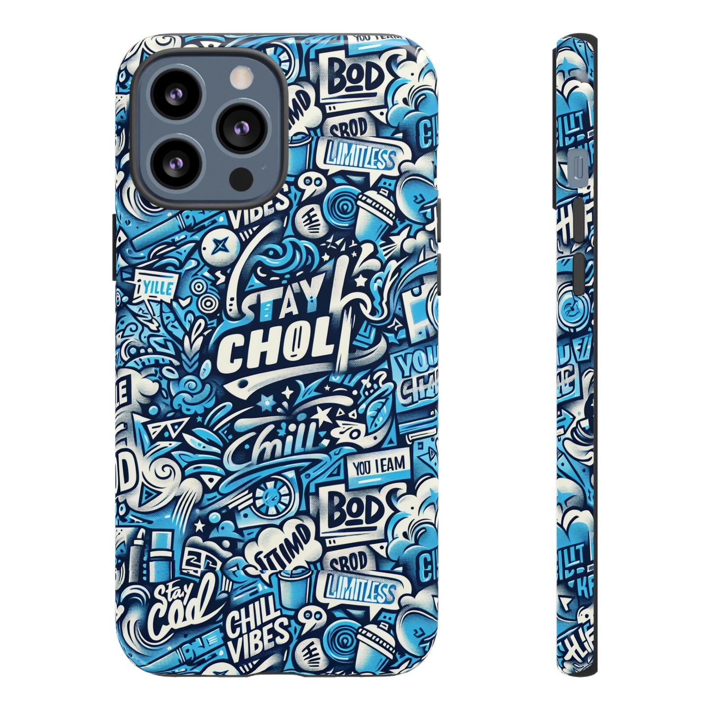 blue pattern image 19 mobile phone case for kids and teens shockproof protective cover with 3d wrap design and uv protection