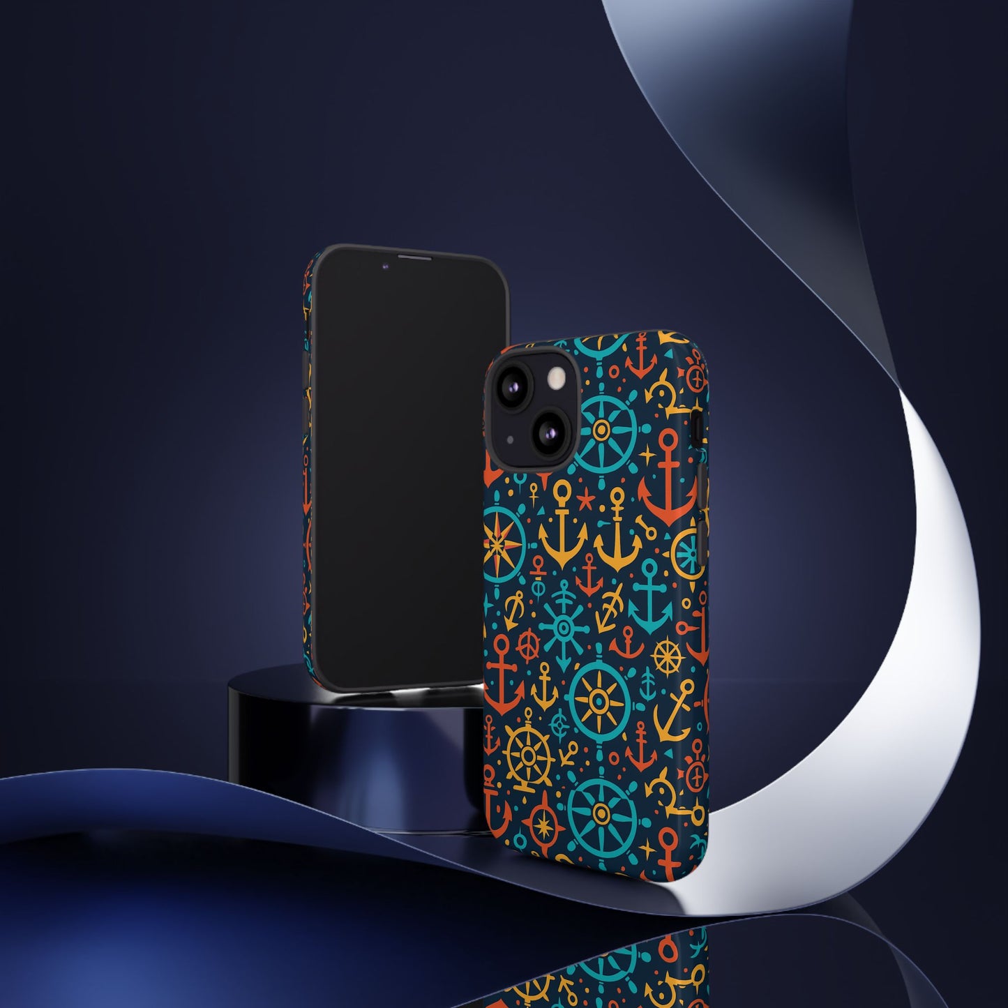 vibrant nautical pattern phone case for stylish protection – bold accessory for iphone 13, 14, 15 & 16 – all models including pro, pro max & plus