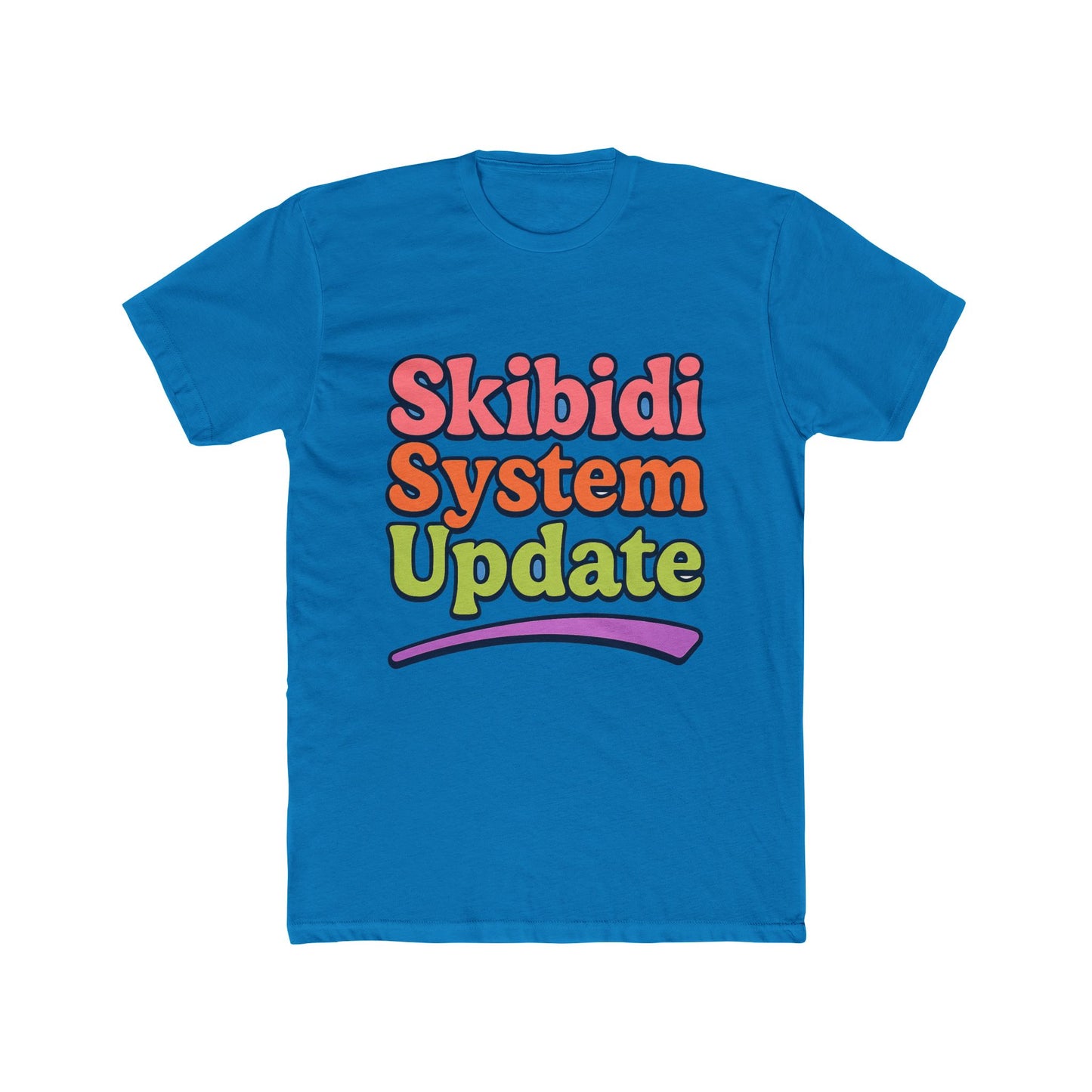 skibidi system update meme multicolor unisex t-shirt - funny graphic tee for all ages