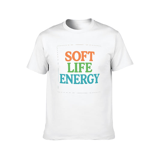 2025 Men's Short Sleeve Cotton T-Shirt with Double-Sided Printed Graphic Casual Fit Fun Gift for Men Women Unisex Tee