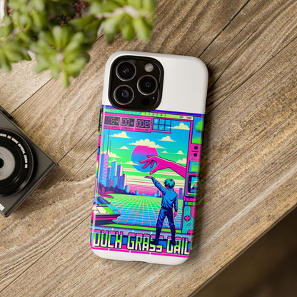 Touch Grass Daily 3D Wrap Protective Phone Case for Smartphones, Durable Shock Absorption, UV Protected, Unique Anime Design, Fun Gift for Tech Enthusiasts