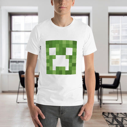 Men's 100% Cotton Short Sleeve T-shirt with Double-Sided Print - Casual Unisex Tee, Breathable and Comfortable Design - Ideal Gift for Fitness Enthusiasts and Everyday Wear