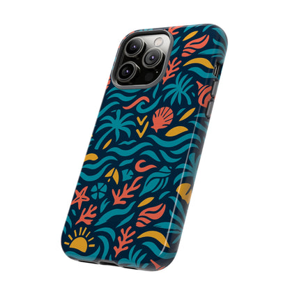 Vibrant Tropical Pattern Phone Case with 3D Design for Stylish Protection Compatible with iPhone 13, 14, 15 & 16 – all models including Pro, Pro Max & Plus