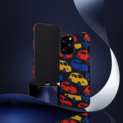 Multicolour 3D Car Design Protective Phone Case Stylish Accessory for Unique Expression Compatible with iPhone 13, 14, 15 & 16 – all models including Pro, Pro Max & Plus