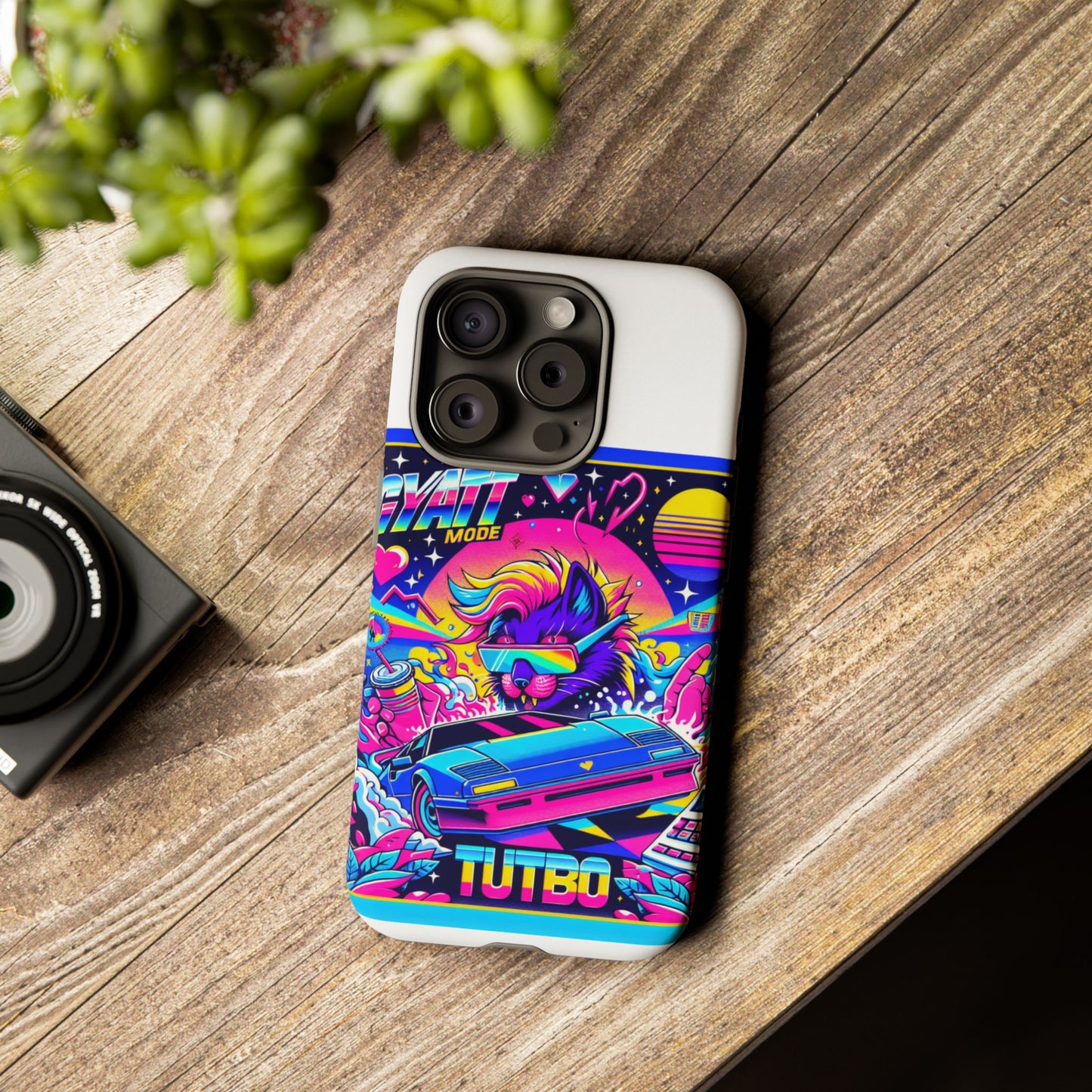 gyatt mode turbo 3d wrap protective phone case for anime fans, durable tpu silicone, uv protected, shock absorption, glossy or matte finish, unique gift idea