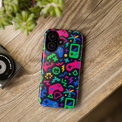 Vibrant 3D Gaming Design Protective Phone Case for Creative Expression and Stylish Protection, Compatible with iPhone 13, 14, 15 & 16 – all models including Pro, Pro Max & Plus