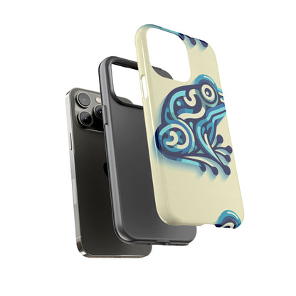 Blue Animal Create 15 3D Wrap Protective Phone Case with Vivid Anime and Comic Inspired Design for Smartphones, Shock Absorption and Durable UV Protected Cover