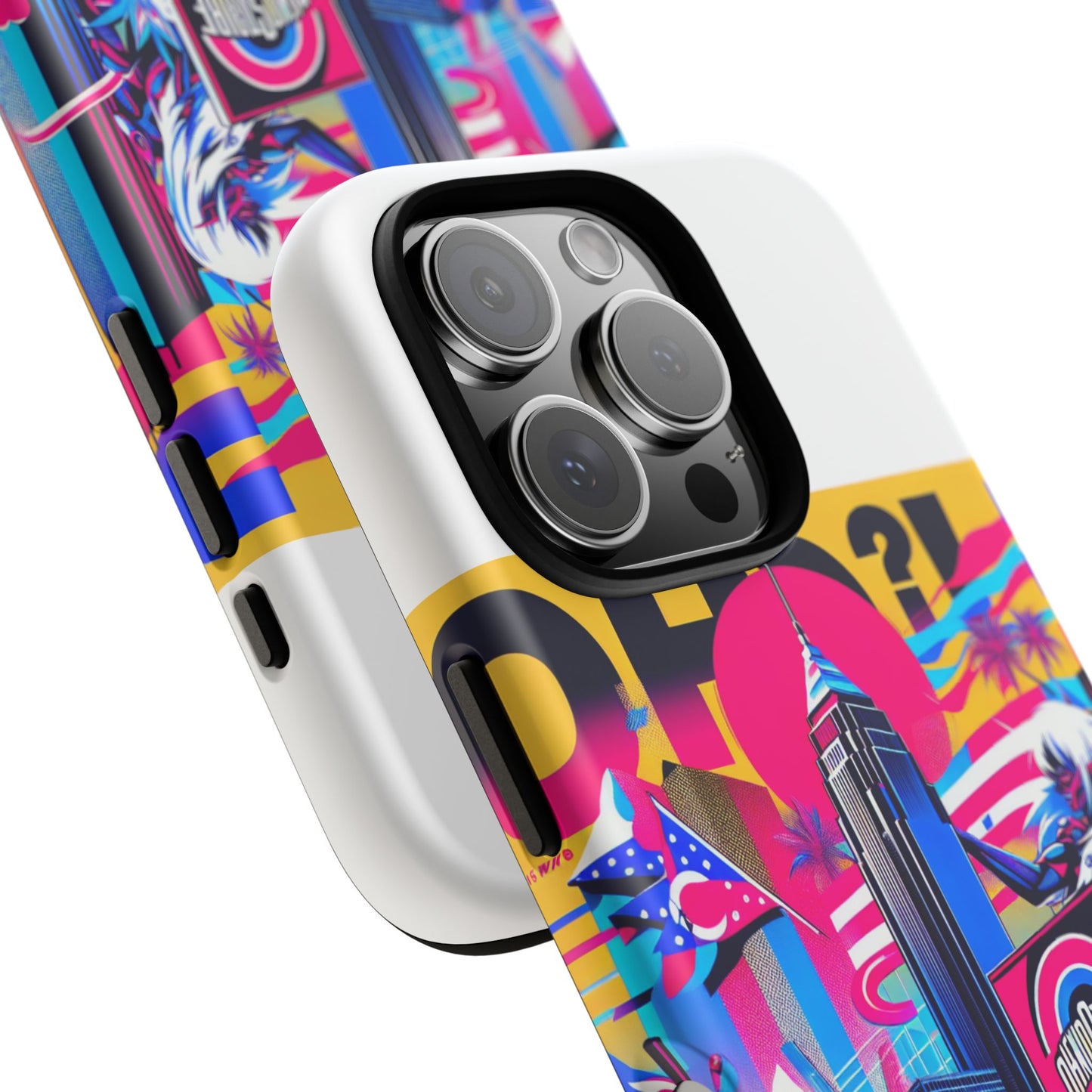 ohio more like oh-yes protective phone case for smartphones, 3d wrap design, uv protected, shock absorbing, ideal gift for anime and comic lovers