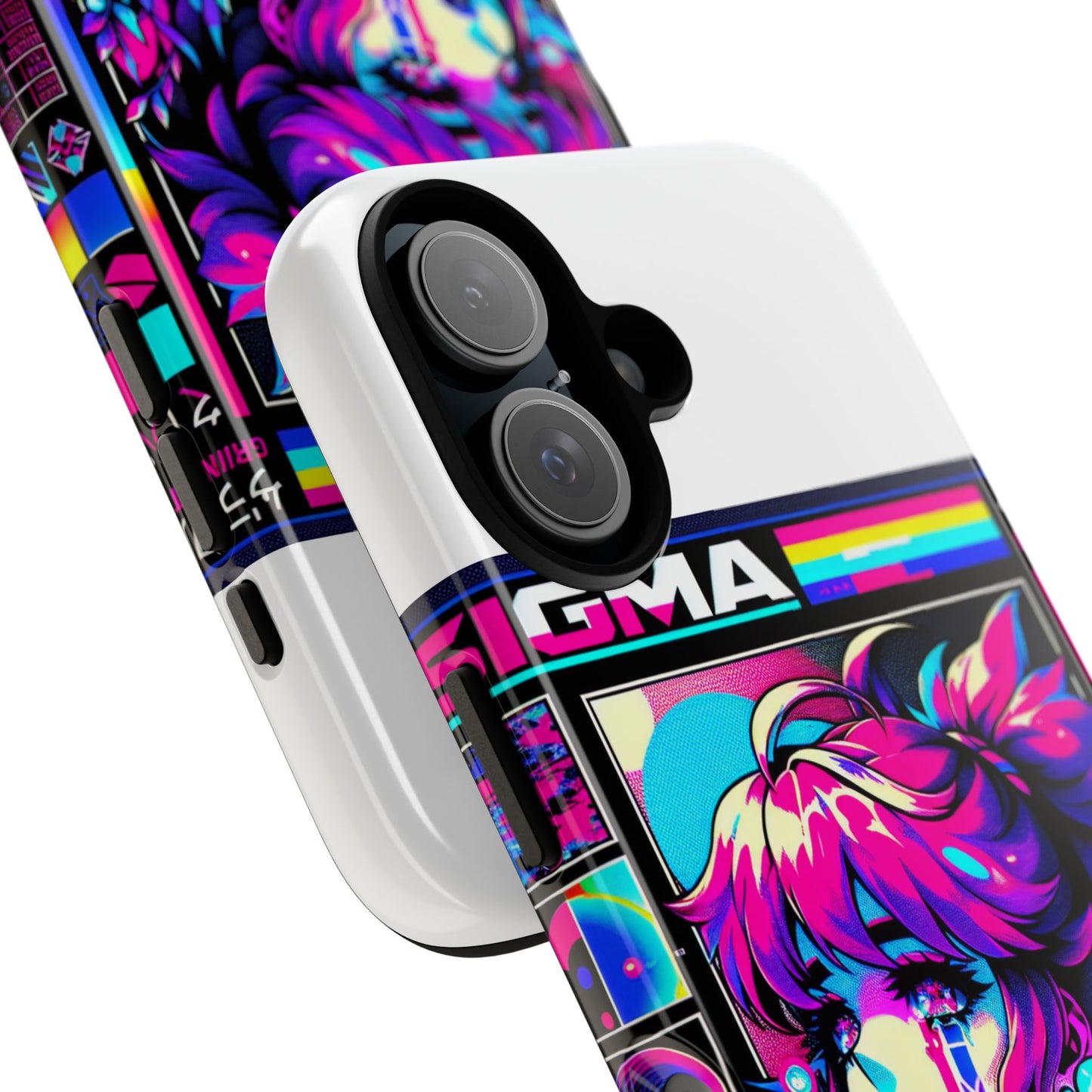 sigma grindset 3d wrap protective phone case for anime lovers, durable shock absorption, uv protected, stylish accessory for unique self-expression