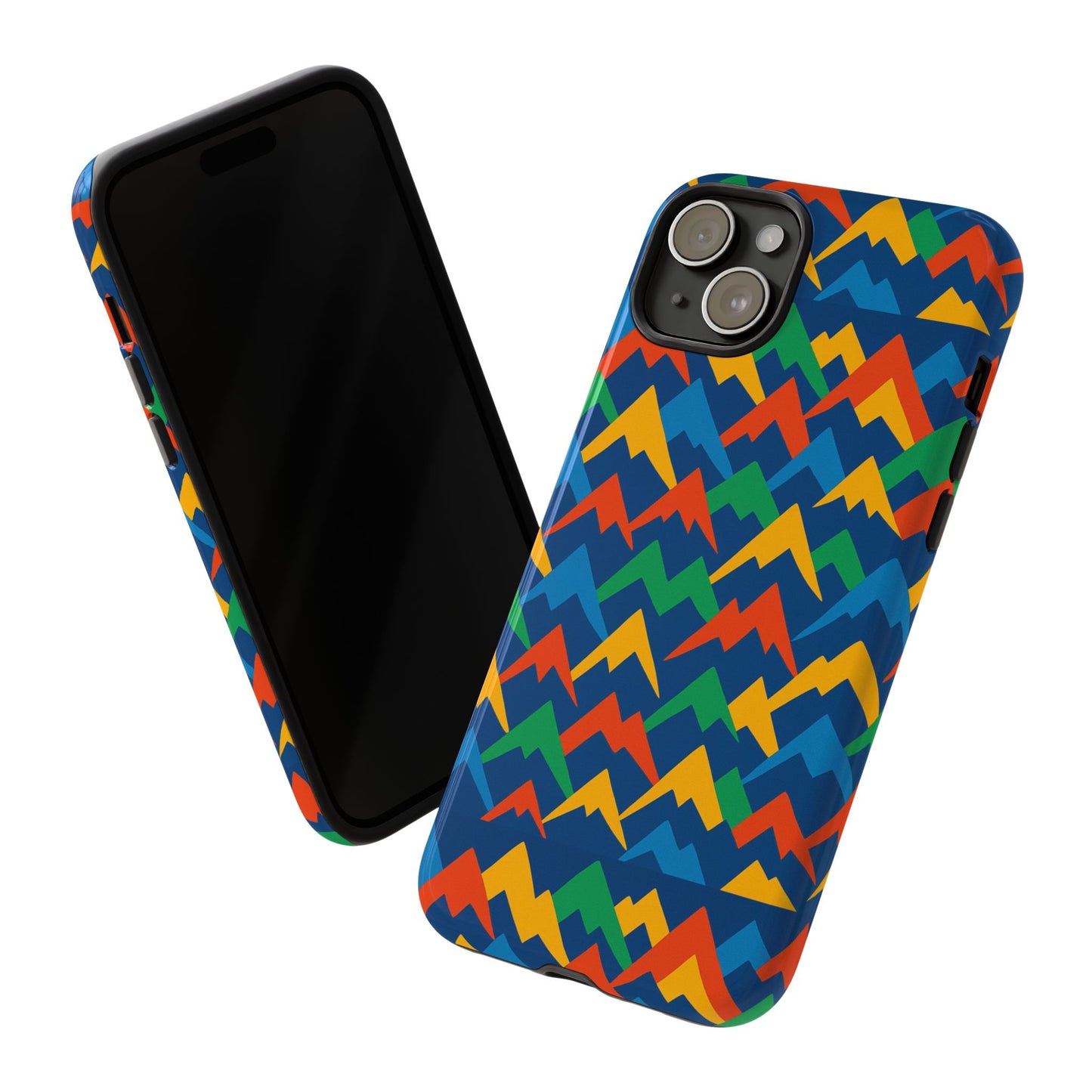 vibrant 3d mountain design phone case for stylish protection – unique accessory compatible with iphone 13, 14, 15 & 16 – all models including pro, pro max & plus