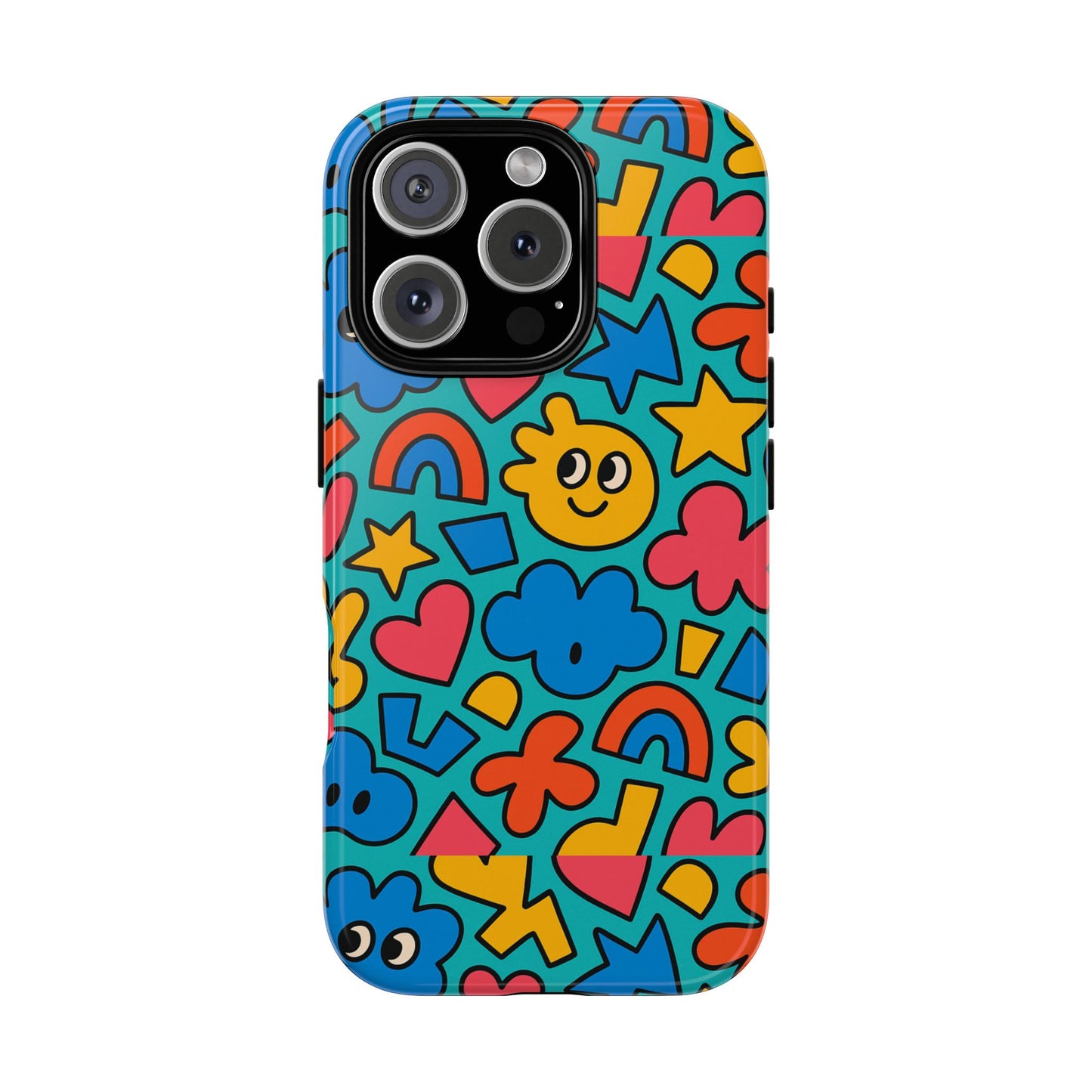 vibrant cartoon 3d wrap protective phone case with fun playful design for smartphone lovers compatible with iphone 13, 14, 15 & 16 – all models including pro, pro max & plus