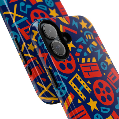 Vibrant 3D Movie Icons Protective Phone Case for Kids and Adults – Stylish Accessory – Compatible with iPhone 13, 14, 15 & 16 – all models including Pro, Pro Max & Plus