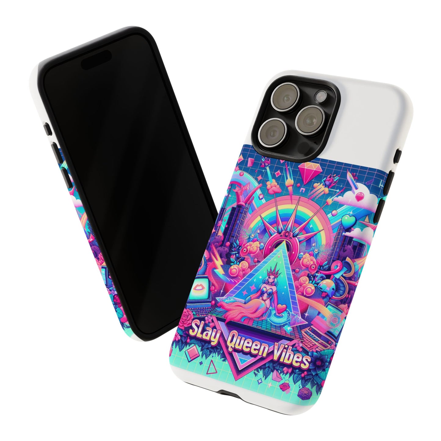 slay queen vibes 3d wrap protective phone case for women