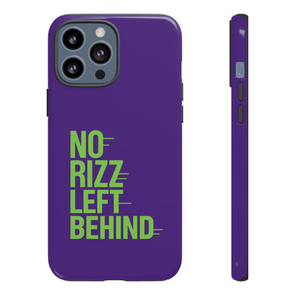 Tough Phone Case - No Rizz Left Behind - Durable, Stylish Protection for Active Lifestyles - Impact-Resistant, Dual Layer, Shock-Absorbing TPU - Perfect Gift for Tech Lovers