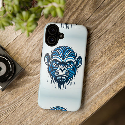 Blue Animal Create 21 3D Wrap Phone Case for Kids and Teens Shockproof UV Protected Durable Silicone Cover with Retro Anime and Comic Inspired Design