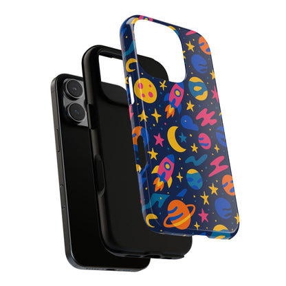 Vibrant 3D Space Theme Protective Phone Case for Trendsetters and Creatives Stylish Protection Compatible with iPhone 13, 14, 15 & 16 – all models including Pro, Pro Max & Plus