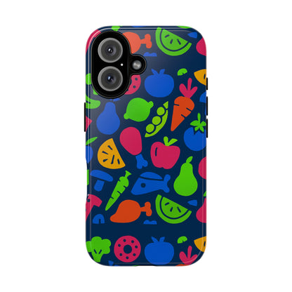 Vibrant 3D Fruit Pattern Protective Phone Case with Glossy Finish for Stylish Protection, Compatible with iPhone 13, 14, 15 & 16 – all models including Pro, Pro Max & Plus