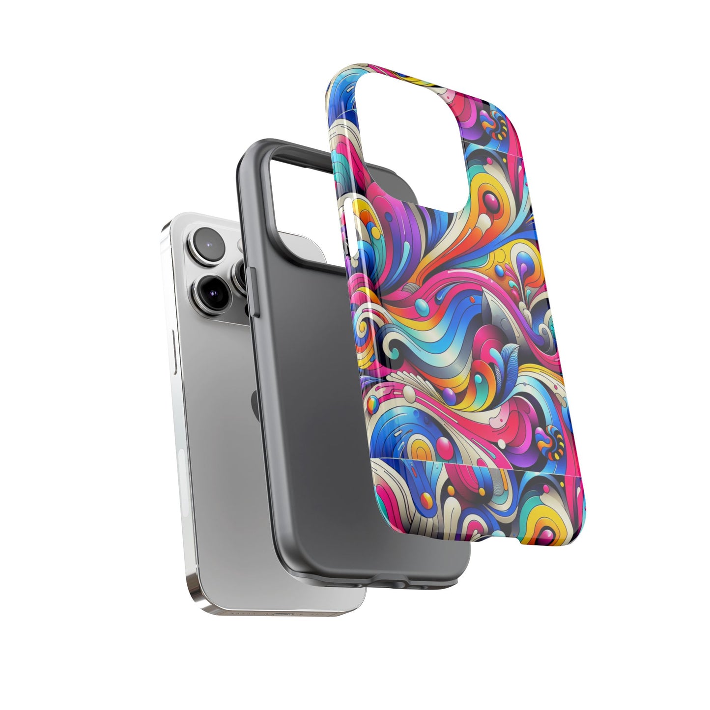 pattern image 3 vibrant shockproof phone case for anime and comic fans