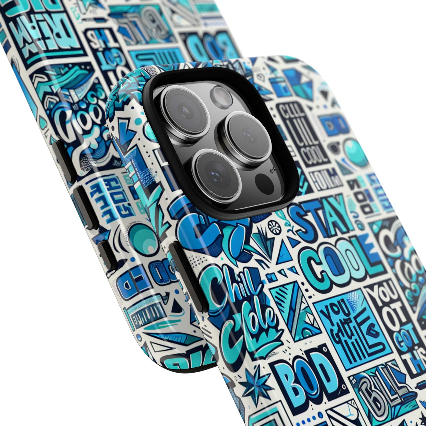 blue pattern image 10 phone case for men women shockproof protective cover with 3d wrap design and uv protection