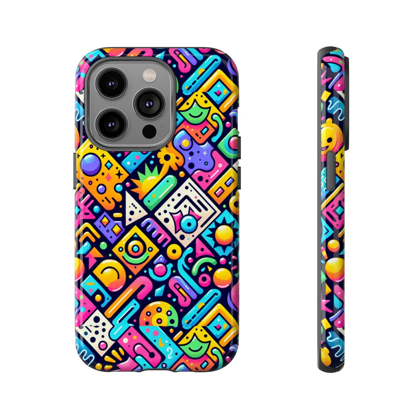 pattern image 2 vibrant 3d phone case for anime and comic fans stylish protection for smartphones compatible with iphone 13, 14, 15 & 16 – all models including pro, pro max & plus