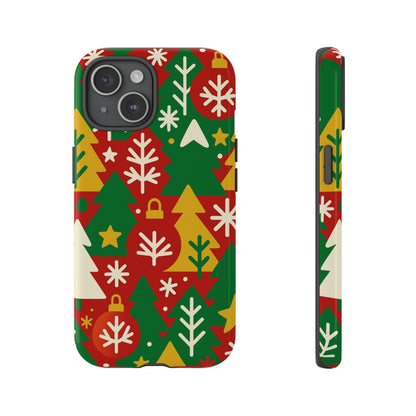Multicolour Christmas Tree 3D Wrap Phone Case - Fun Festive Holiday Design for Unique Accessories Compatible with iPhone 13, 14, 15 & 16 - all models including Pro, Pro Max & Plus