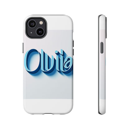 Vibrant 3D Typography Phone Case in Blue for Stylish Protection – Unique Accessory for Self-Expression Compatible with iPhone 13, 14, 15 & 16 – All Models Including Pro, Pro Max & Plus