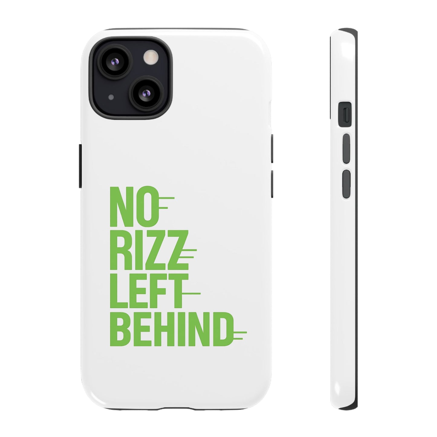 copy of tough cases - no rizz left behind phone case for ultimate protection and style, impact-resistant, dual layer, vibrant design, perfect gift for adults