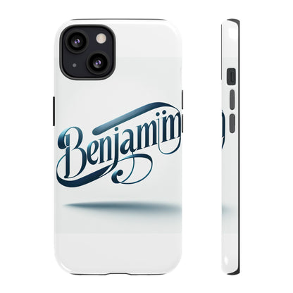 Vibrant 3D Typography Protective Phone Case in Blue – Stylish Protection for Smartphones Compatible with iPhone 13, 14, 15 & 16 – All Models Including Pro, Pro Max & Plus