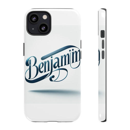 Vibrant 3D Typography Protective Phone Case in Blue – Stylish Protection for Smartphones Compatible with iPhone 13, 14, 15 & 16 – All Models Including Pro, Pro Max & Plus