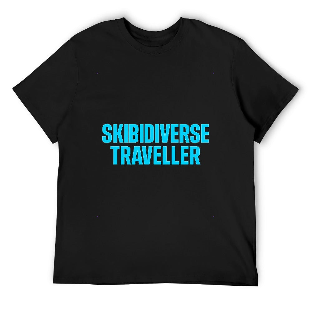 men's t-shirt 100% cotton skibidiverse traveller graphic t-shirt - casual comfort tee for men, vibrant print, relaxed fit, ideal for gym, travel, and everyday wear