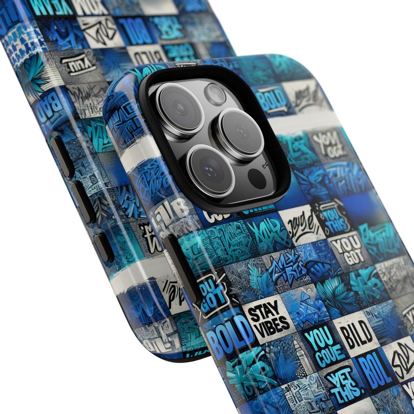 blue pattern image 26 phone case for smartphones with 3d wrap design shockproof tpu cover with vibrant anime and comic-inspired artwork