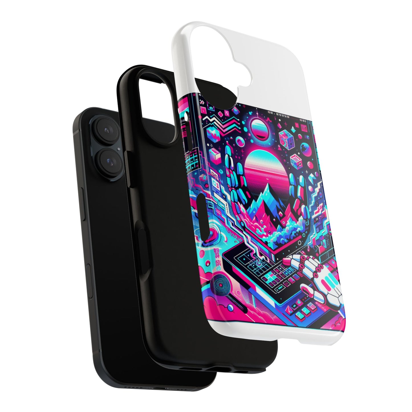 ratio-proof aura protective phone case with 3d wrap design, uv protection, and shock absorption for anime and comic culture fans