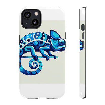 Vibrant 3D Chameleon Phone Case for Stylish Protection with Unique Blue Animal Design Compatible with iPhone 13, 14, 15 & 16 – All Models Including Pro, Pro Max & Plus