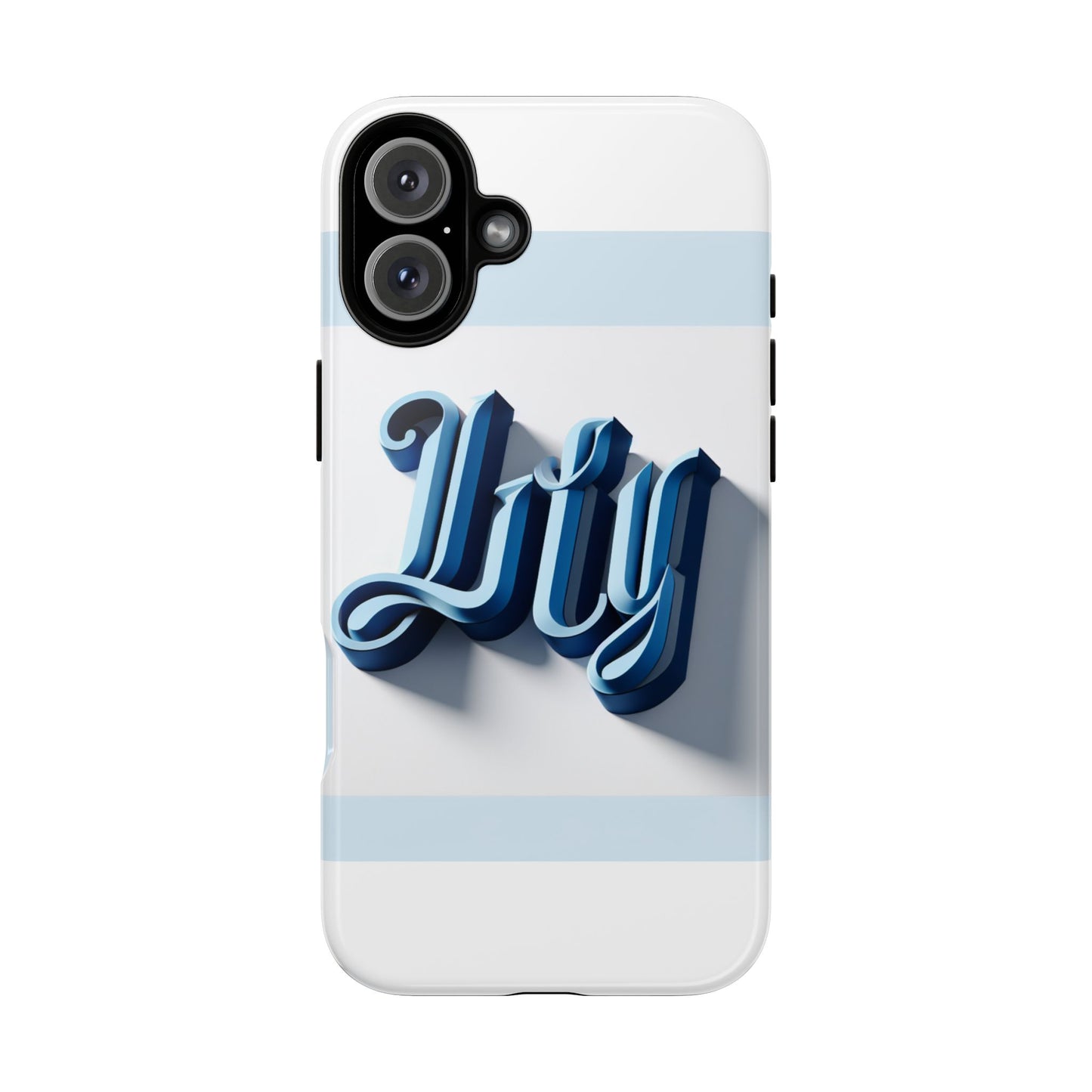 vibrant 3d blue alphabet protective phone case stylish accessory for creative individuals compatible with iphone 13, 14, 15 & 16 – all models including pro, pro max & plus