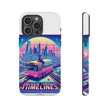 Bussin Through Timelines Protective Phone Case for Anime Lovers, Durable 3D Wrap Design, Shock Absorbent TPU Silicone, UV Protected, Stylish Accessory for Smartphones