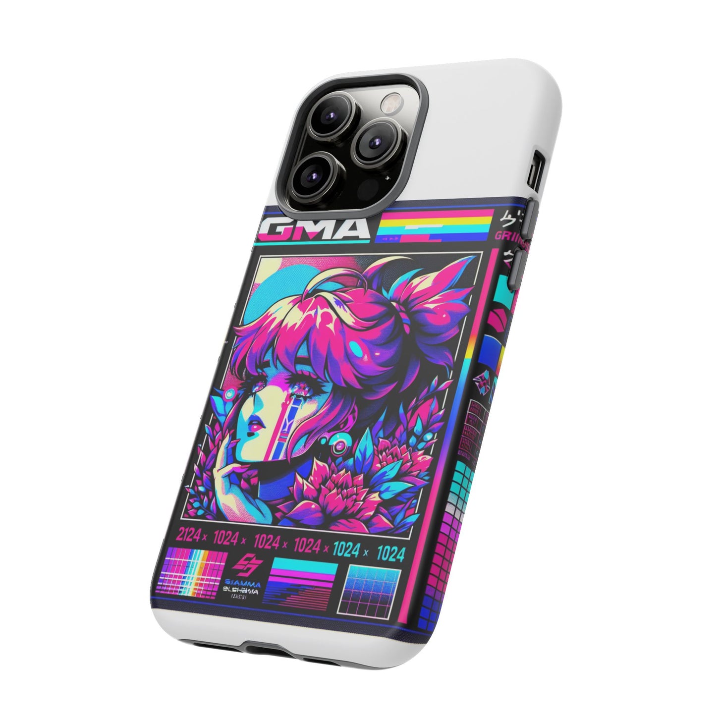 sigma grindset 3d wrap protective phone case for anime lovers, durable shock absorption, uv protected, stylish accessory for unique self-expression