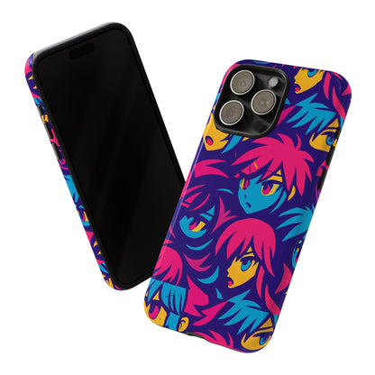 Vibrant 3D Anime Phone Case with Retro Design for Stylish Protection – Unique Accessory for Self-Expression Compatible with iPhone 13, 14, 15 & 16 – all models including Pro, Pro Max & Plus