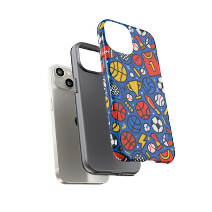 Vibrant Sports-Themed Protective Phone Case with 3D Design for Unique Style – Compatible with iPhone 13, 14, 15 & 16 – All Models Including Pro, Pro Max & Plus