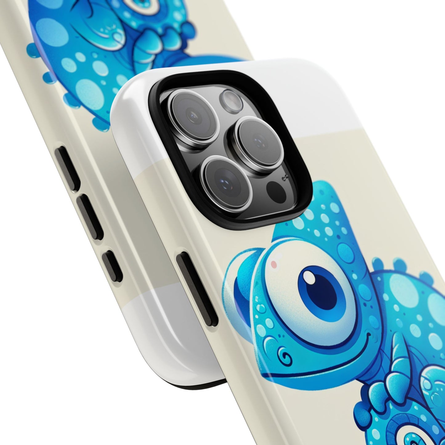 vibrant 3d cartoon chameleon phone case for adults and teens stylish protection compatible with iphone 13, 14, 15 & 16 – all models including pro, pro max & plus