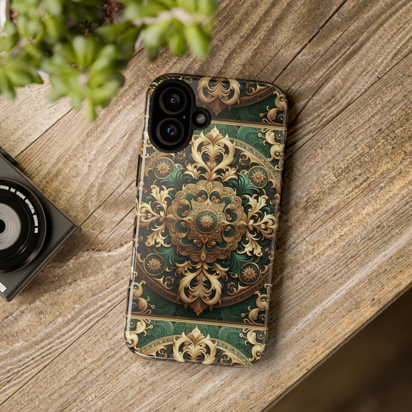 pattern image 2 vibrant comic style phone case for men and women with ornate baroque design compatible with iphone 13, 14, 15 & 16 – all models including pro, pro max & plus
