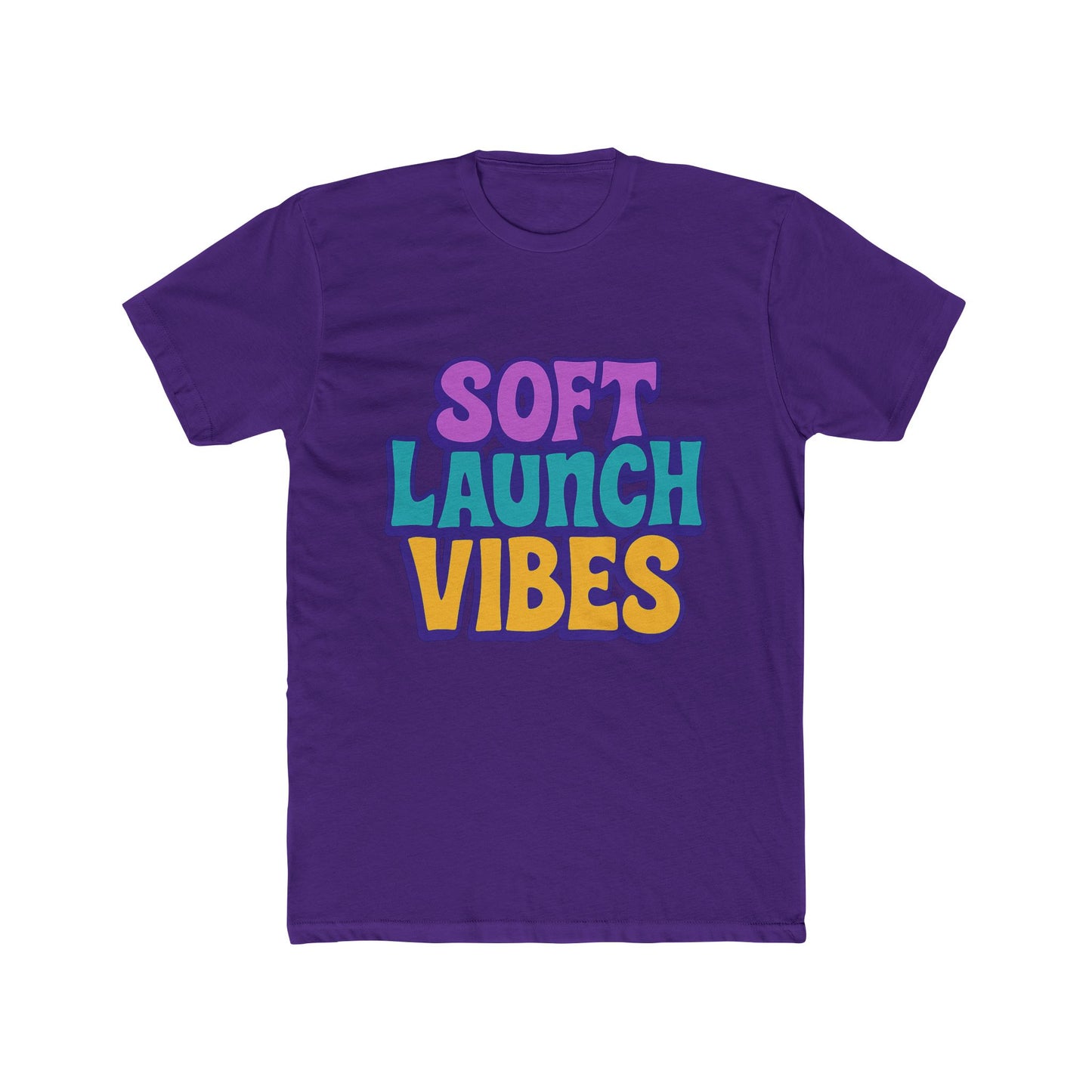 soft launch vibes unisex t-shirt - aesthetic purple tee for casual style, everyday comfort, and unique fashion statements