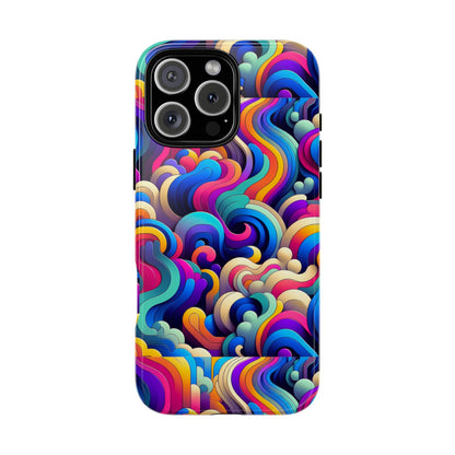 Pink Pattern Image 9 Phone Case with 3D Wrap and Shock Protection for Smartphones