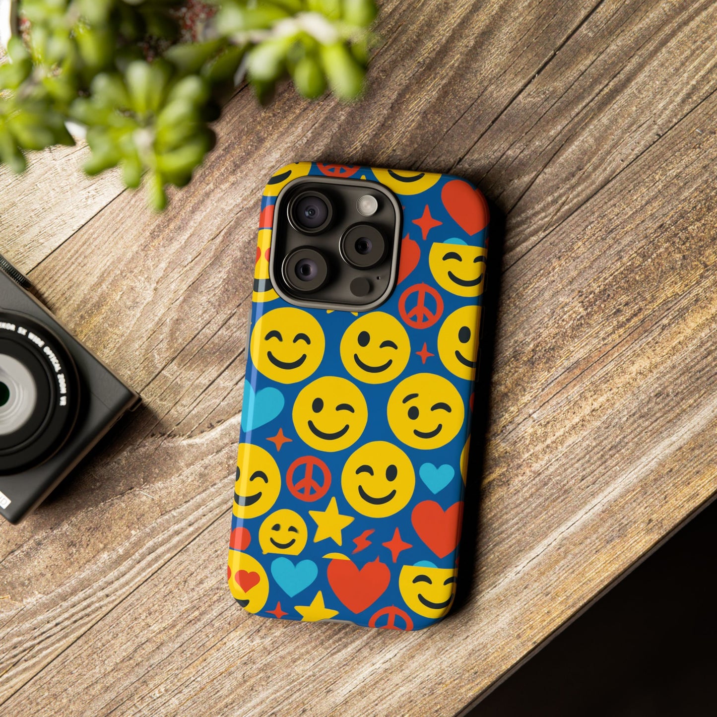 vibrant 3d emoji protective phone case for kids and adults – fun multicolour design for stylish protection compatible with iphone 13, 14, 15 & 16 – all models including pro, pro max & plus