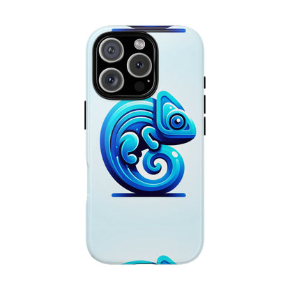 Cool Blue Animal Create 6 Phone Case with 3D Wrap Shockproof TPU Cover for Kids and Teenagers, Anime and Comic Inspired Design