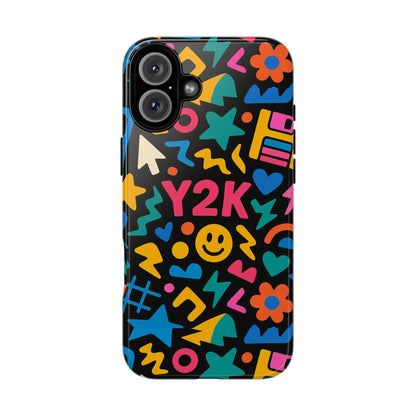 Vibrant Y2K Design 3D Wrap Protective Phone Case for Unique Style and Fashion Accessory Compatible with iPhone 13, 14, 15 & 16 – all models including Pro, Pro Max & Plus